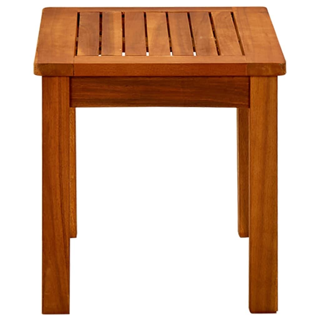 Mesa de centro de jardín madera maciza de acacia 110x110x45 cm