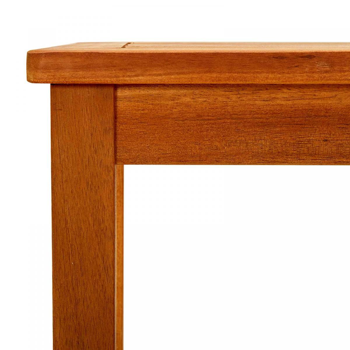 Mesa de centro de jardín madera maciza de acacia 110x110x45 cm