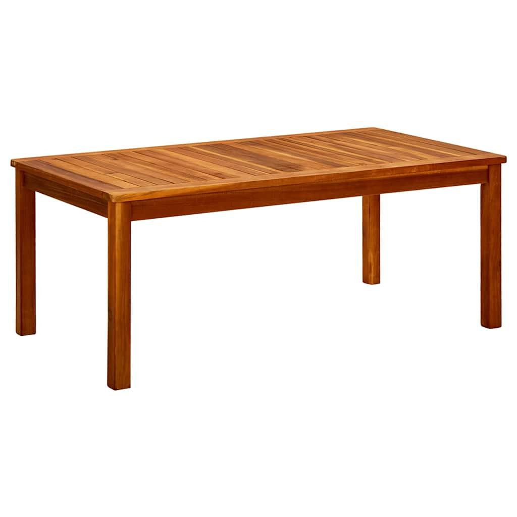 Mesa de centro de jardín madera maciza de acacia 110x110x45 cm