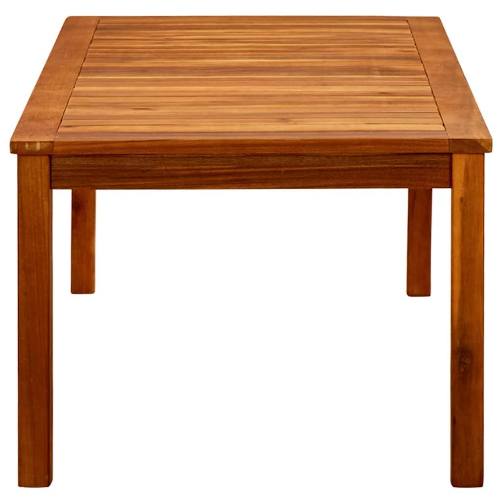 Mesa de centro de jardín madera maciza de acacia 110x110x45 cm