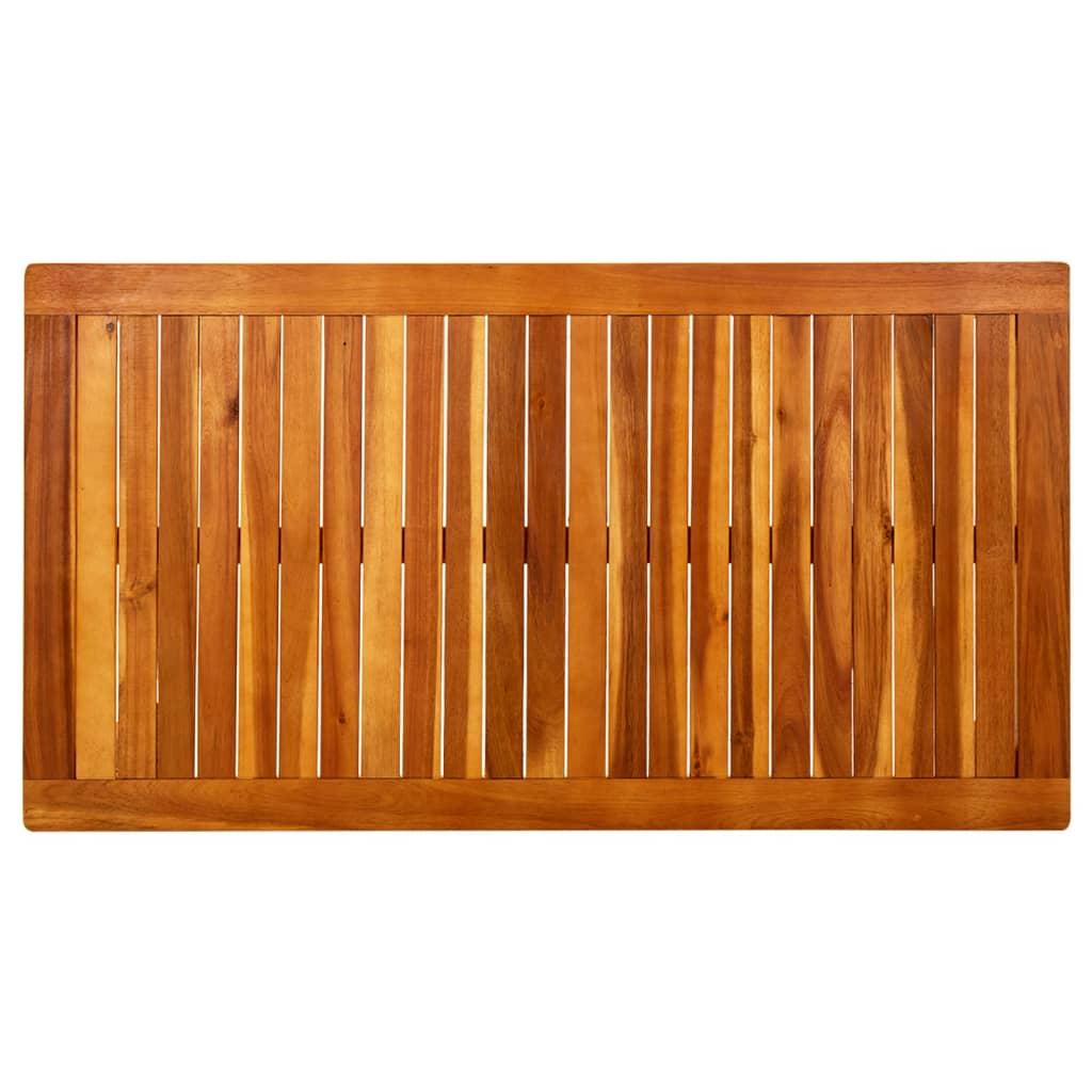 Mesa de centro de jardín madera maciza de acacia 110x110x45 cm
