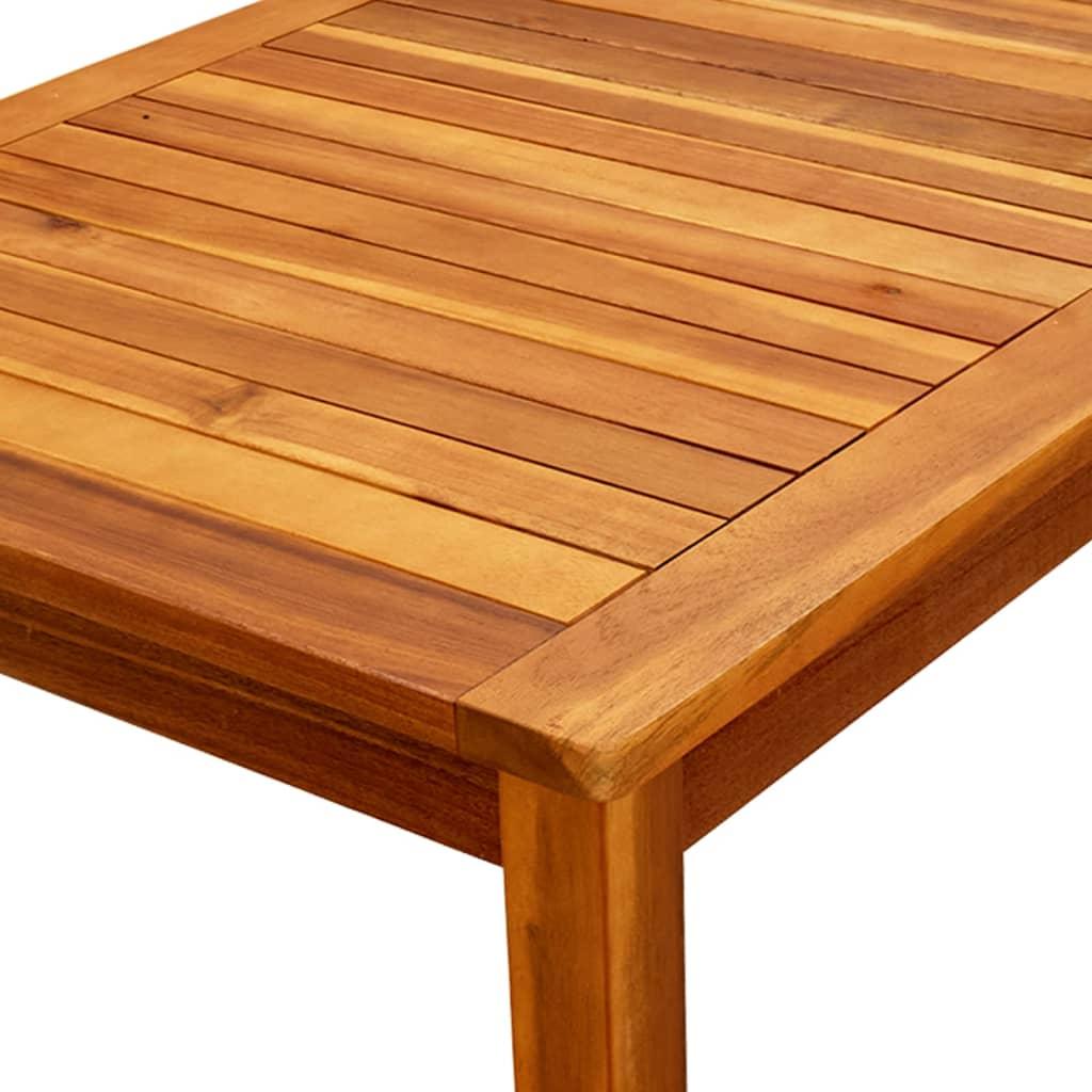 Mesa de centro de jardín madera maciza de acacia 110x110x45 cm