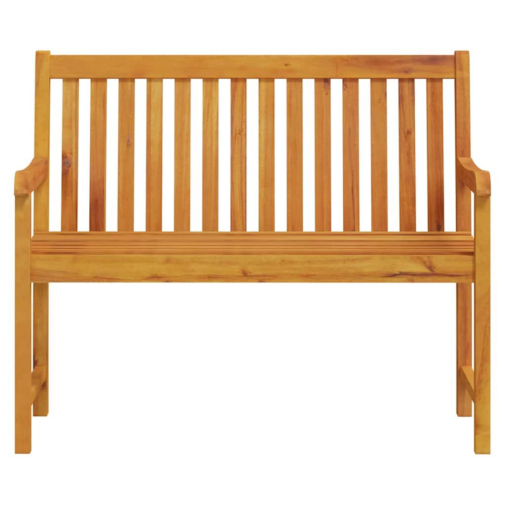 Banco de jardín madera maciza de acacia 150x35x45 cm