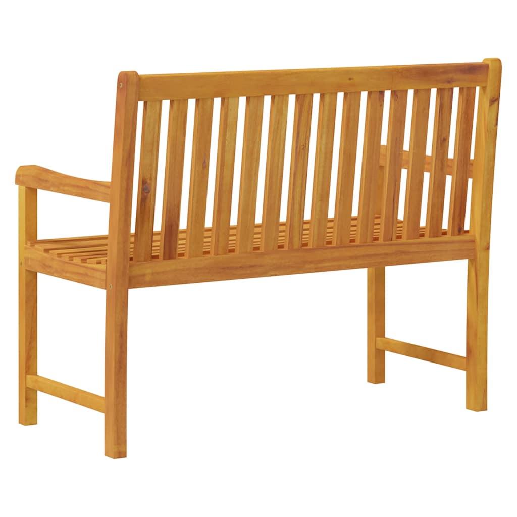 Banco de jardín madera maciza de acacia 150x35x45 cm