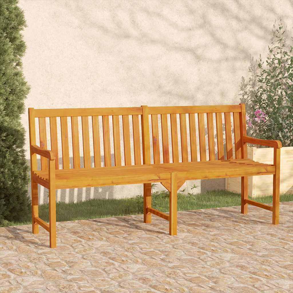 Banco de jardín madera maciza de acacia 150x35x45 cm