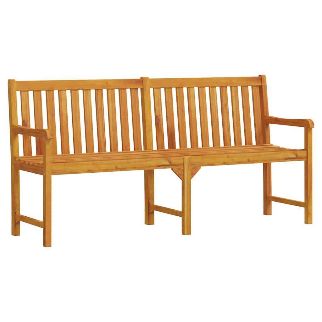 Banco de jardín madera maciza de acacia 150x35x45 cm