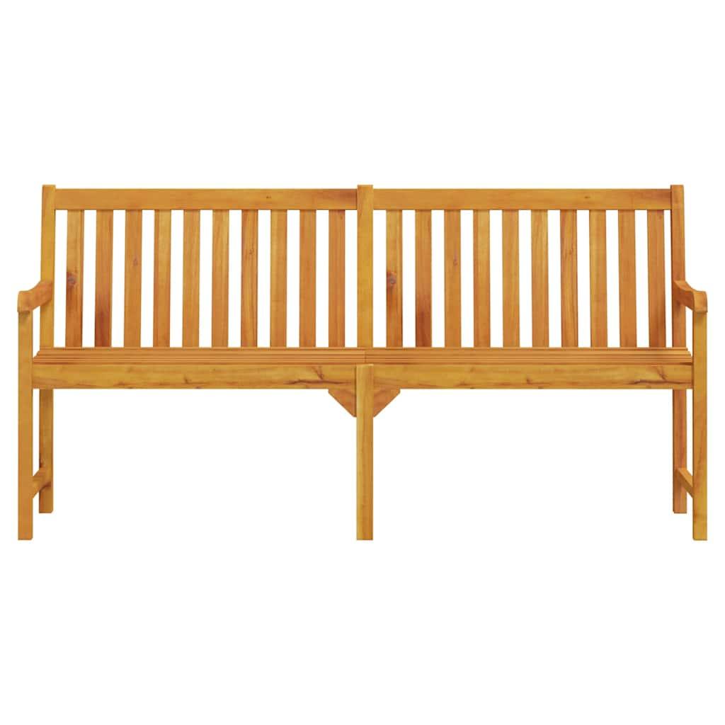 Banco de jardín madera maciza de acacia 150x35x45 cm