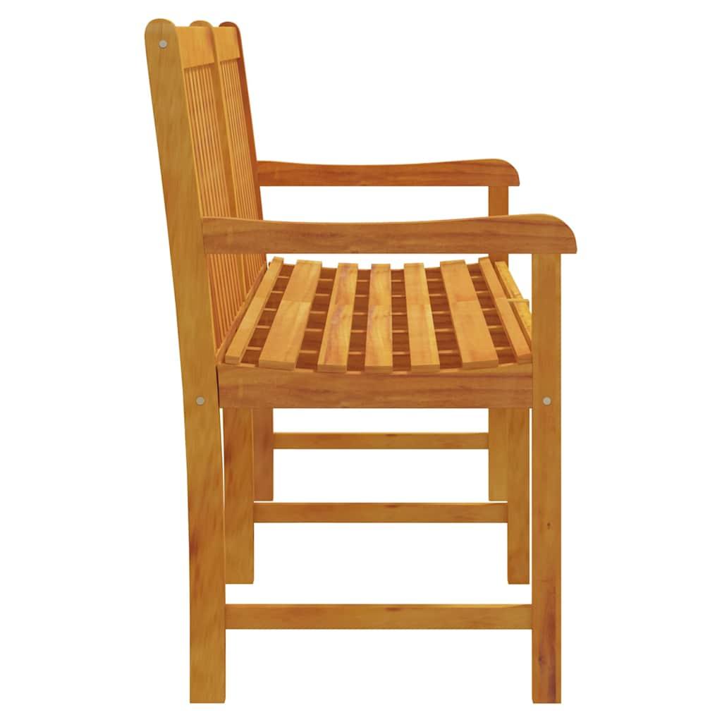 Banco de jardín madera maciza de acacia 150x35x45 cm