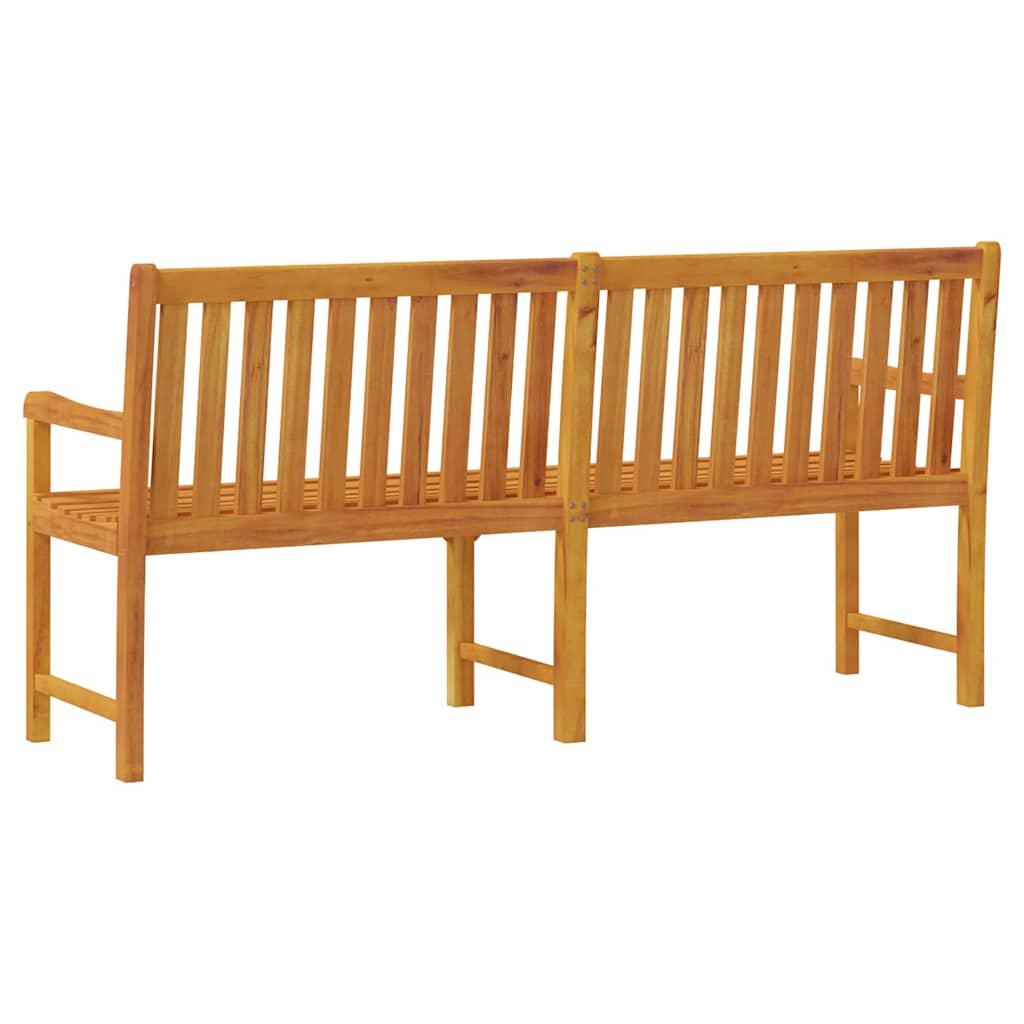 Banco de jardín madera maciza de acacia 150x35x45 cm