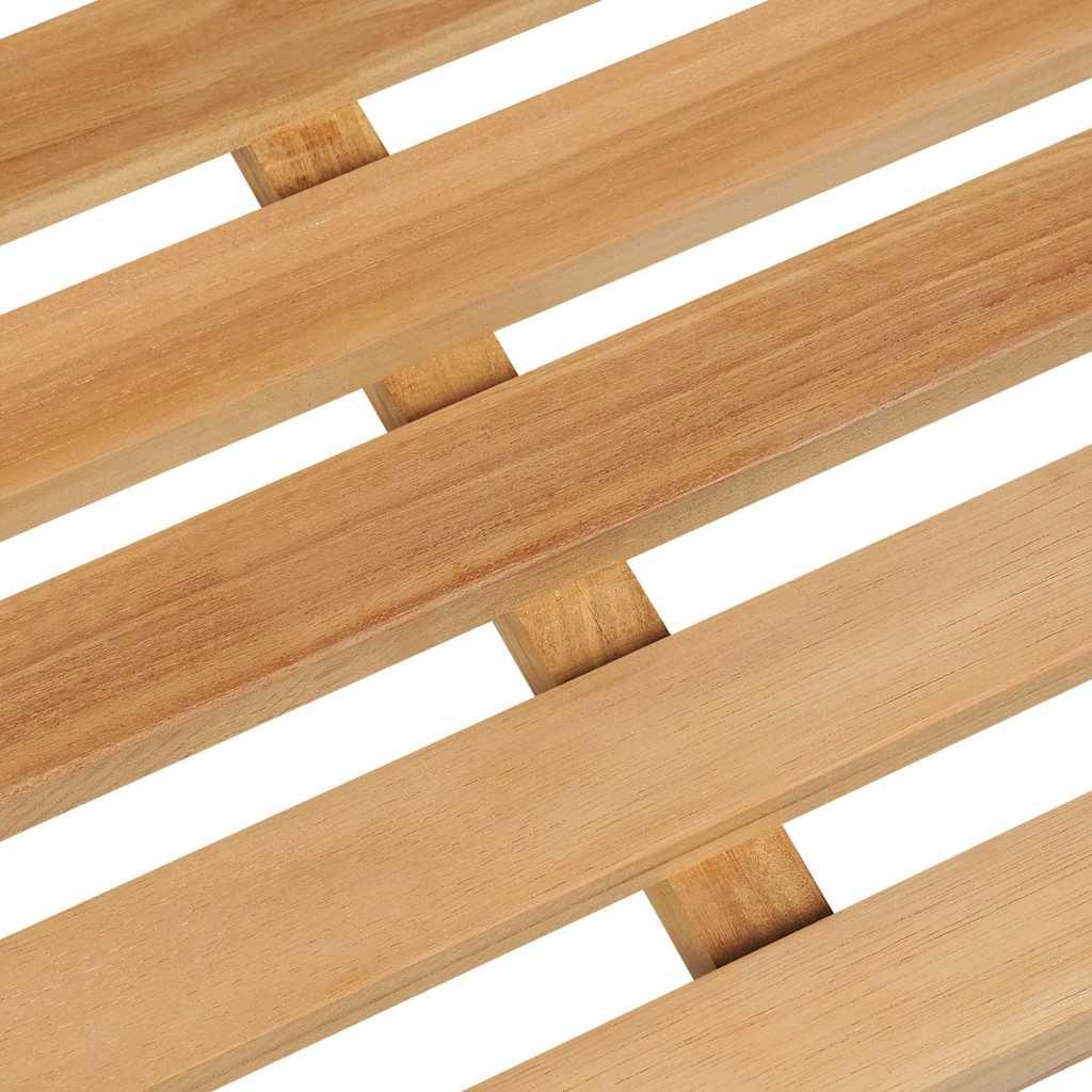 Banco de jardín madera maciza de teca 127x58,5x92,5 cm