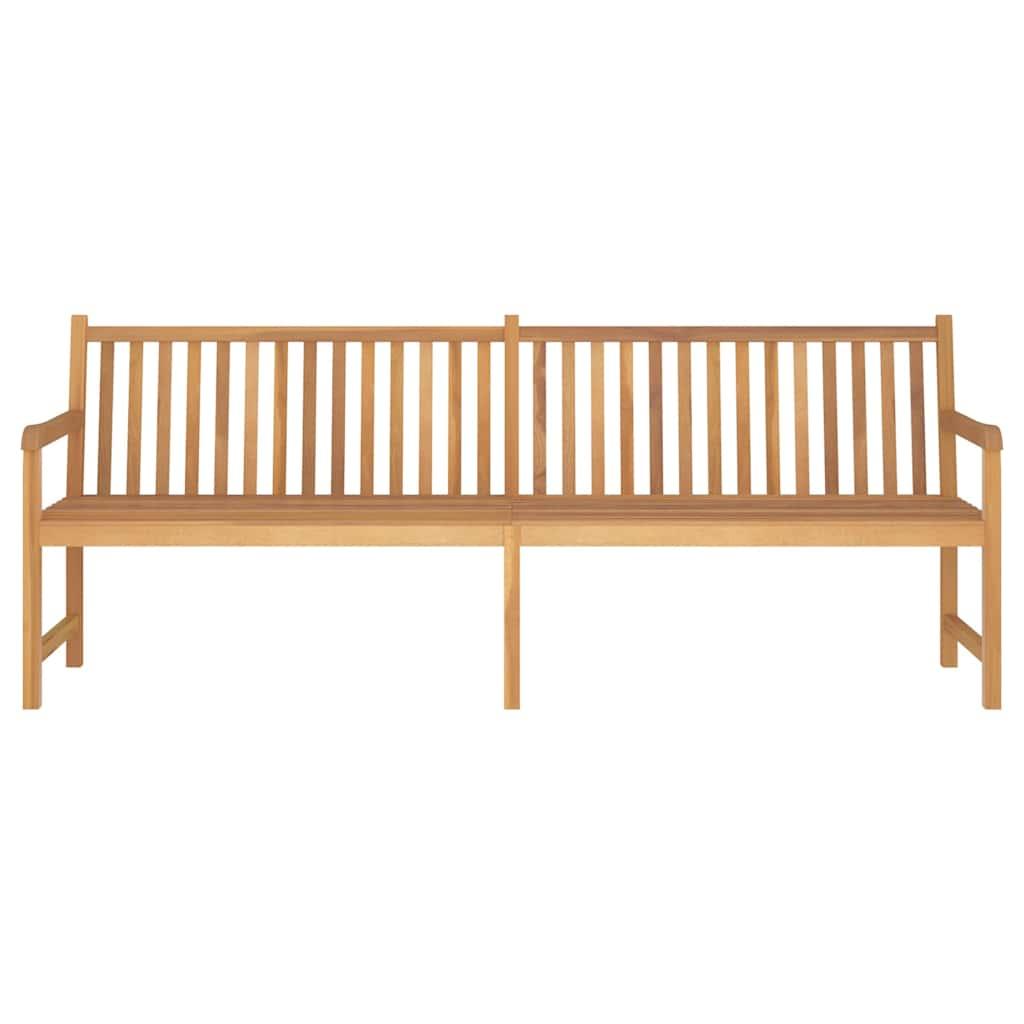 Banco de jardín madera maciza de teca 127x58,5x92,5 cm