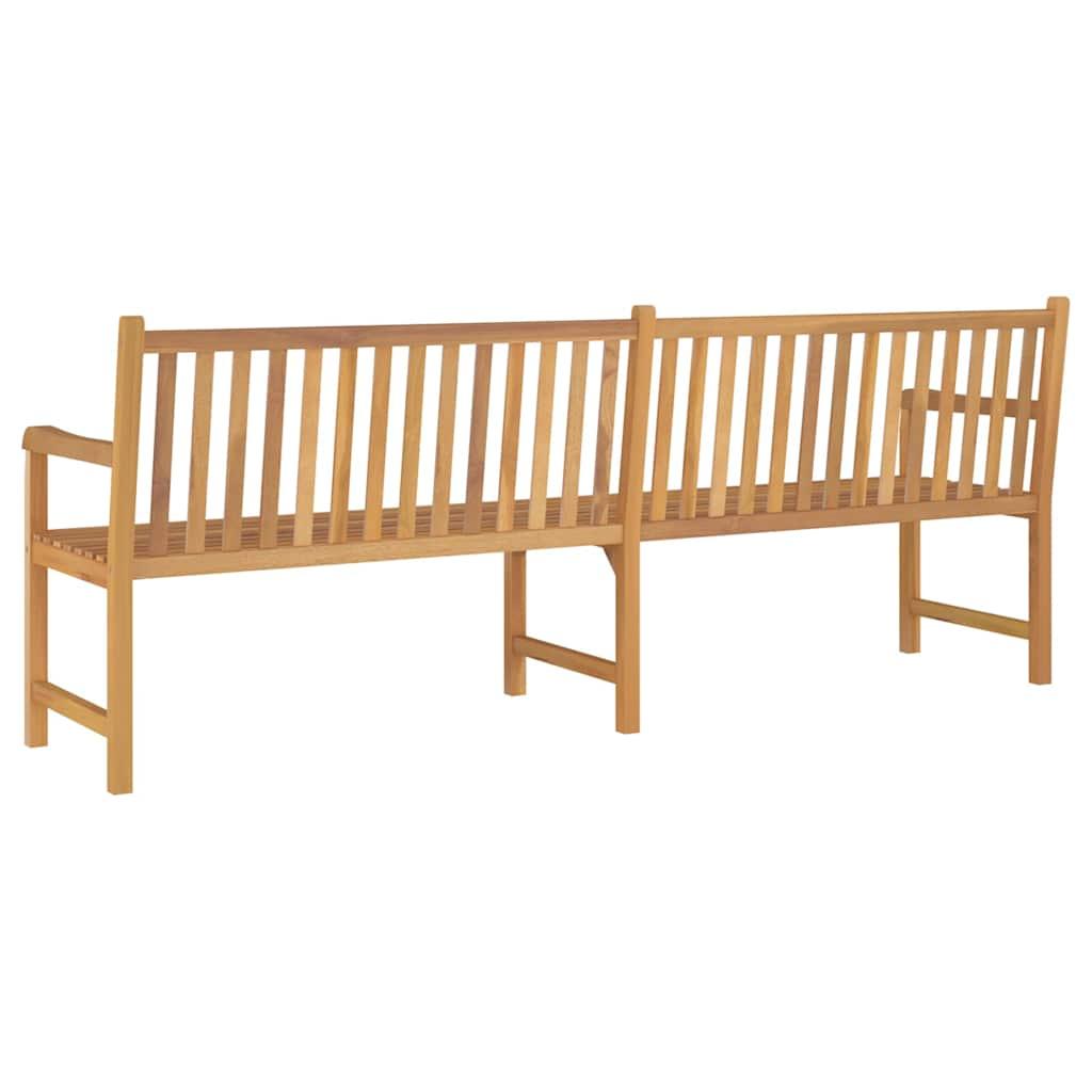 Banco de jardín madera maciza de teca 127x58,5x92,5 cm