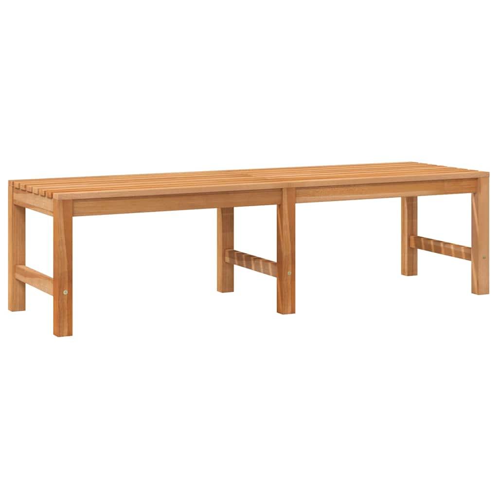 Banco de jardín madera maciza de teca 127x58,5x92,5 cm