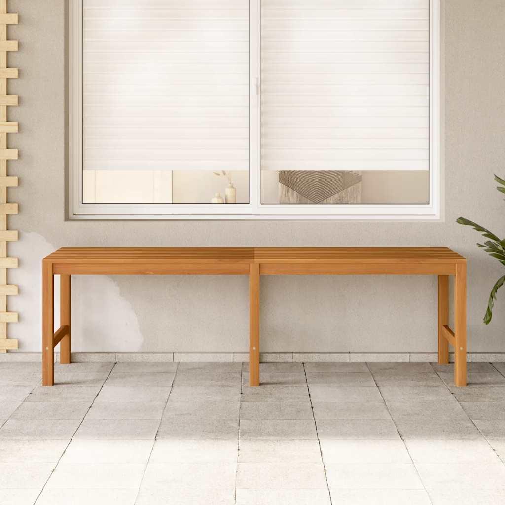 Banco de jardín madera maciza de teca 127x58,5x92,5 cm