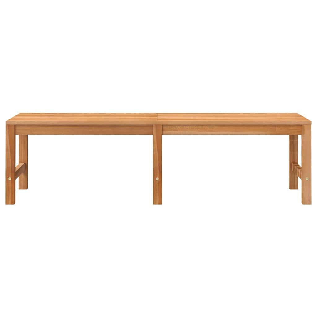 Banco de jardín madera maciza de teca 127x58,5x92,5 cm