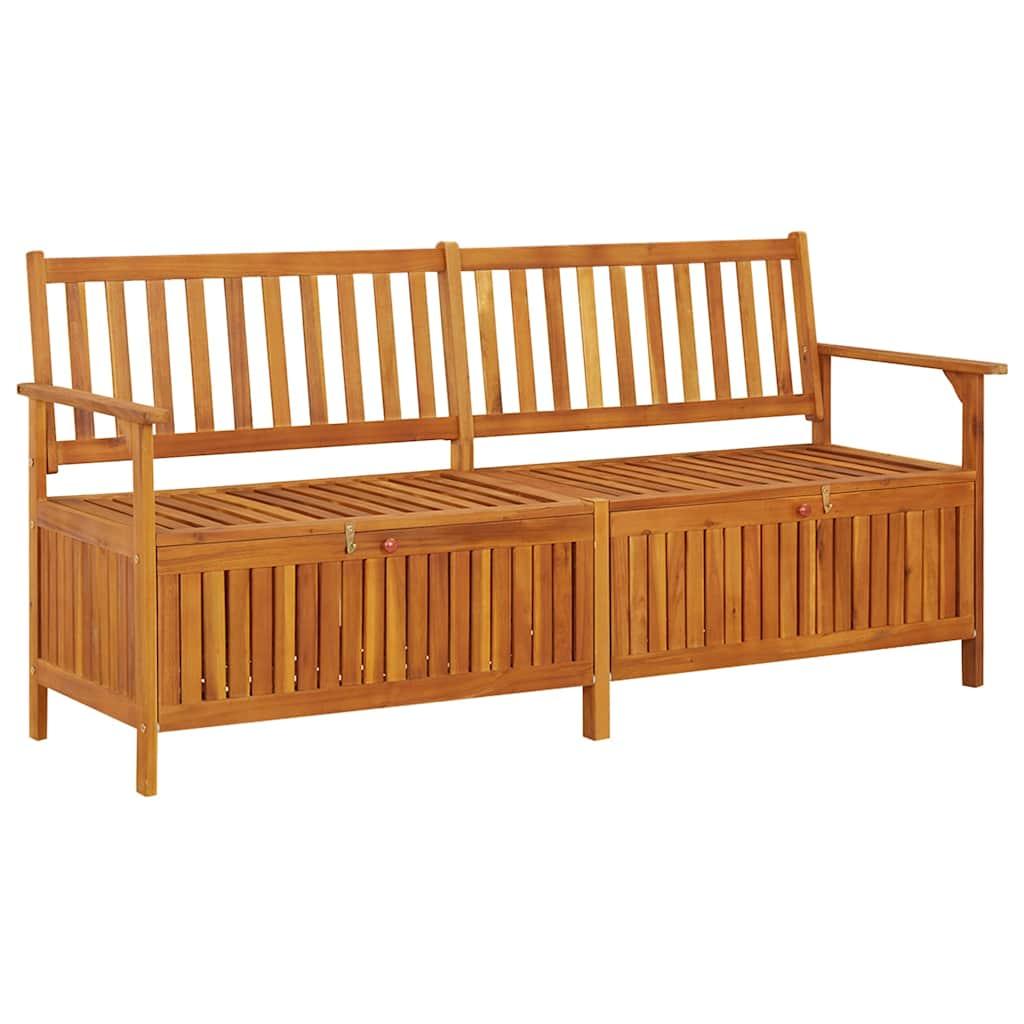 Banco de almacenaje madera maciza de acacia
