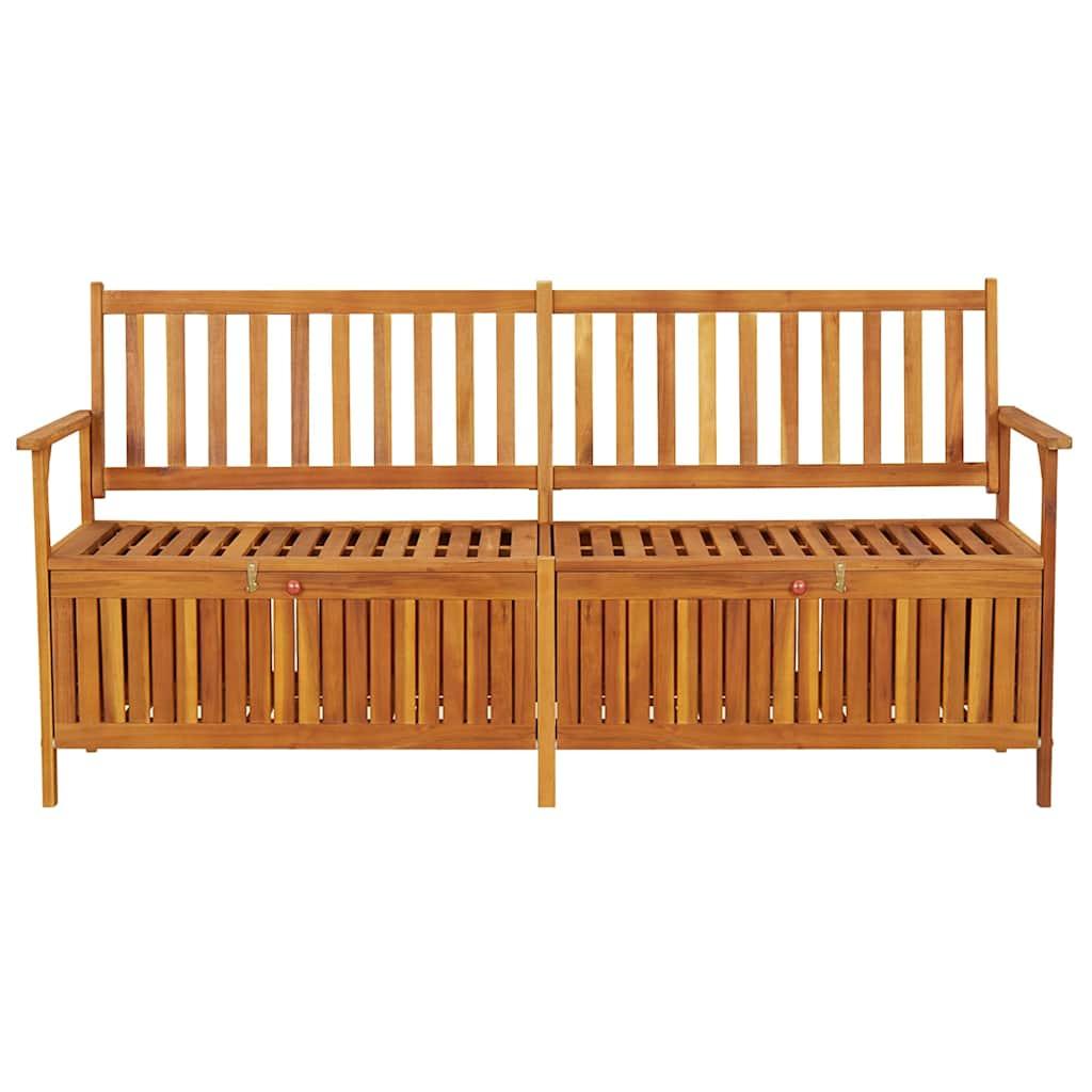 Banco de almacenaje madera maciza de acacia