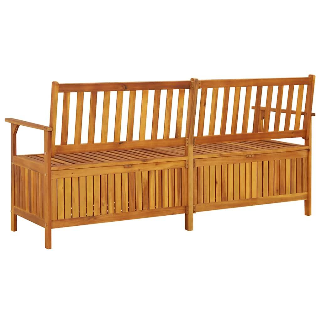 Banco de almacenaje madera maciza de acacia