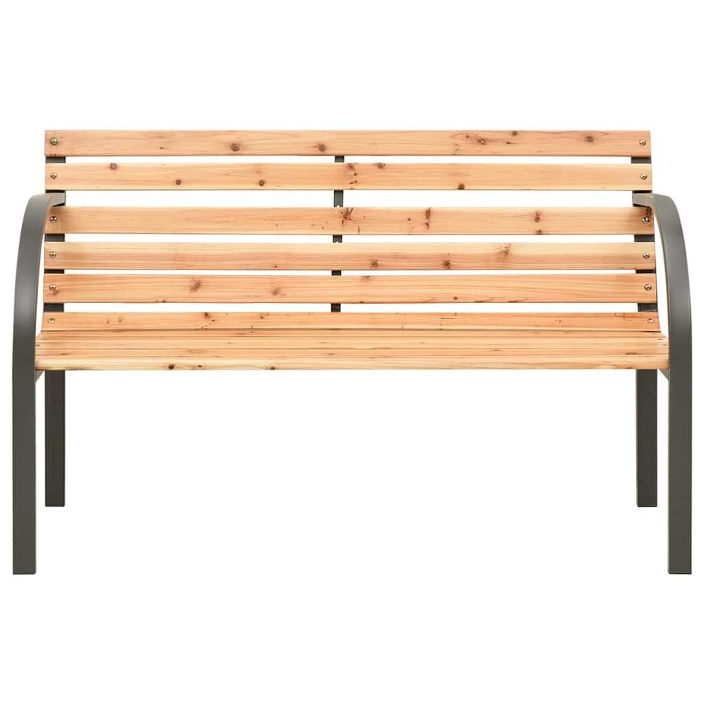 Banco de jardín para niños de madera de abeto chino gris 81 cm