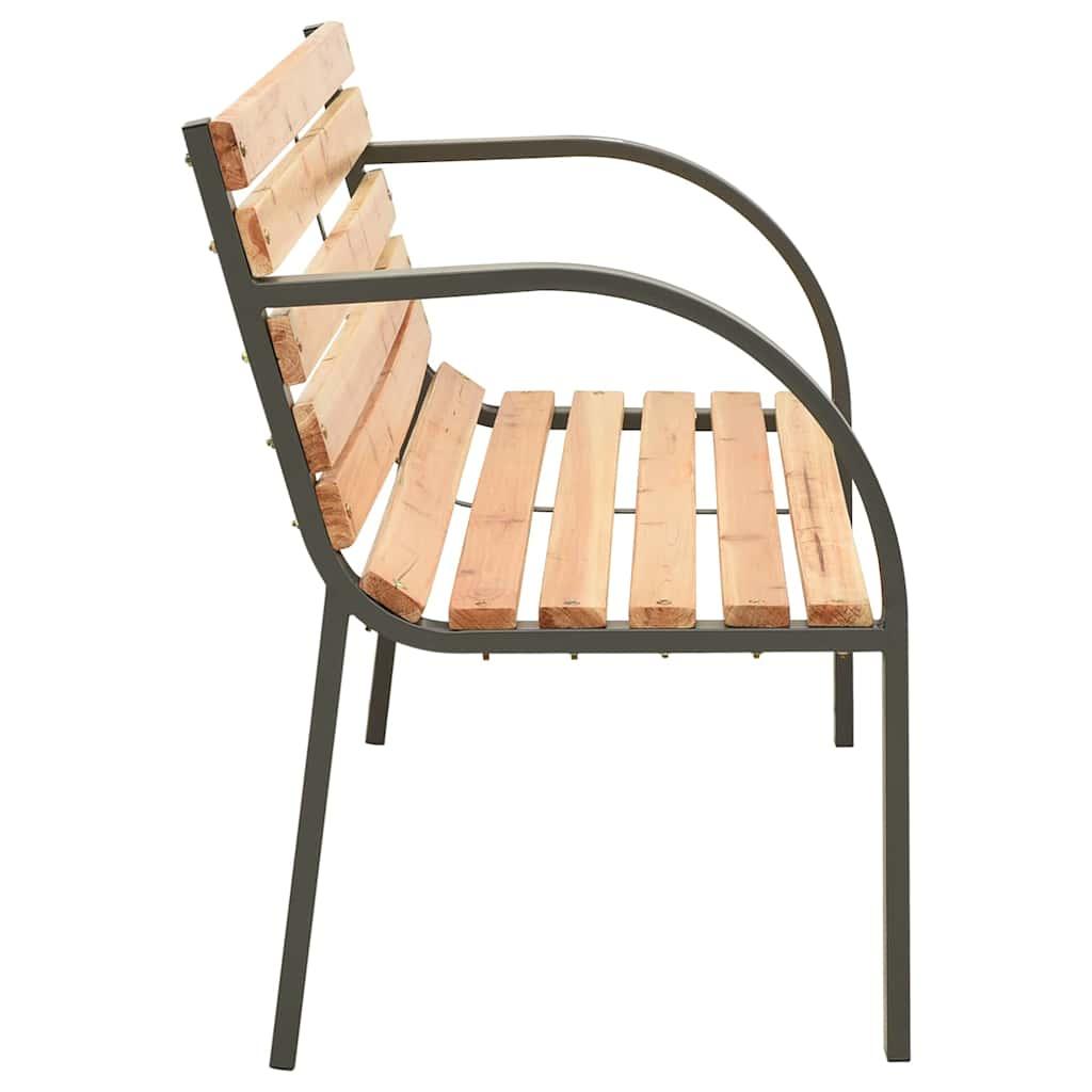Banco de jardín para niños de madera de abeto chino gris 81 cm
