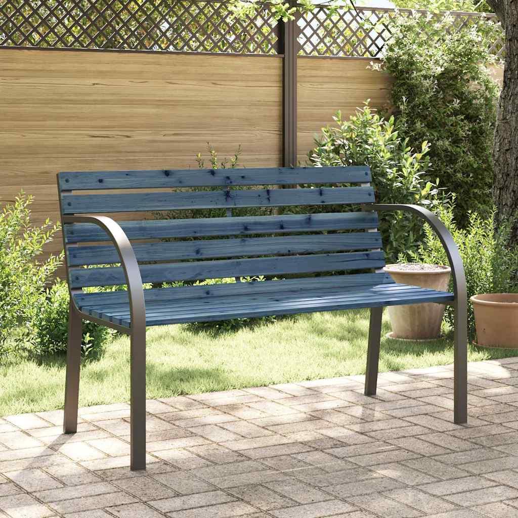 Banco de jardín para niños de madera de abeto chino gris 81 cm