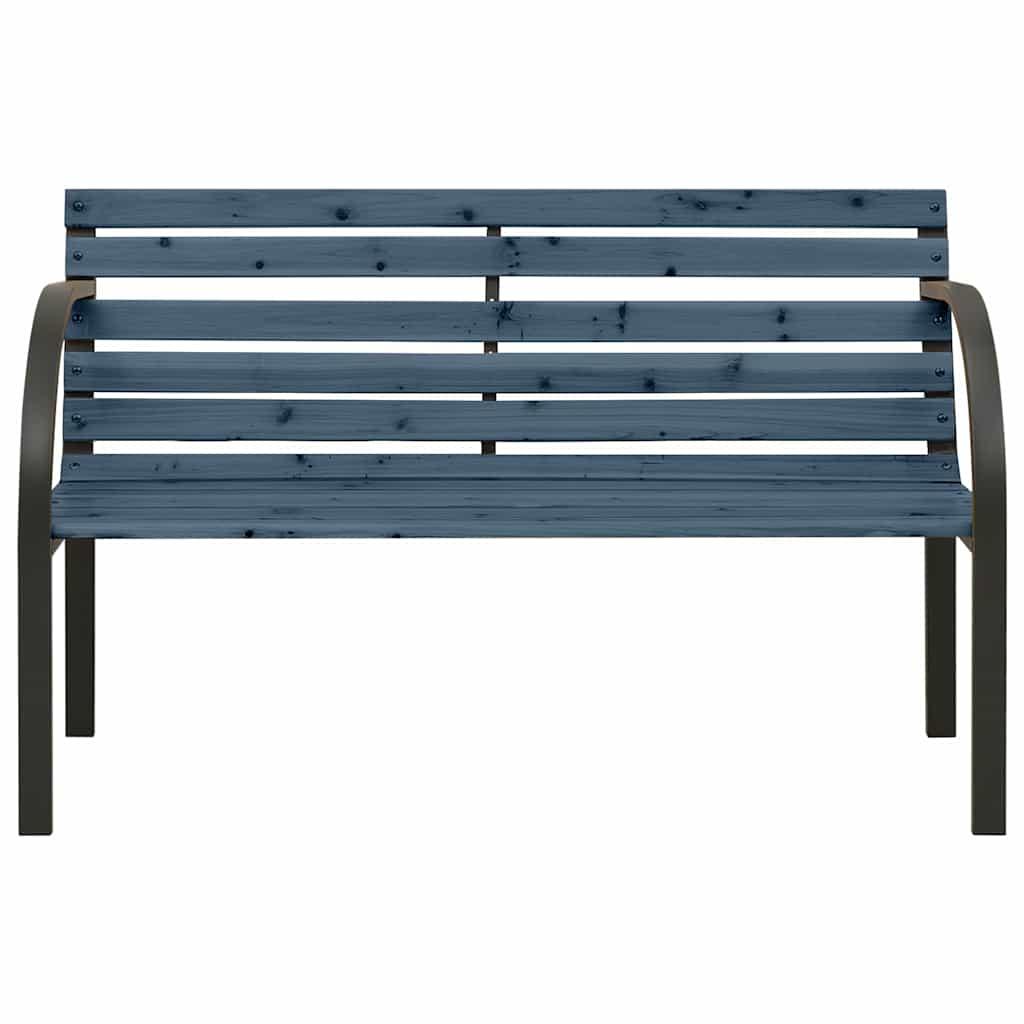 Banco de jardín para niños de madera de abeto chino gris 81 cm