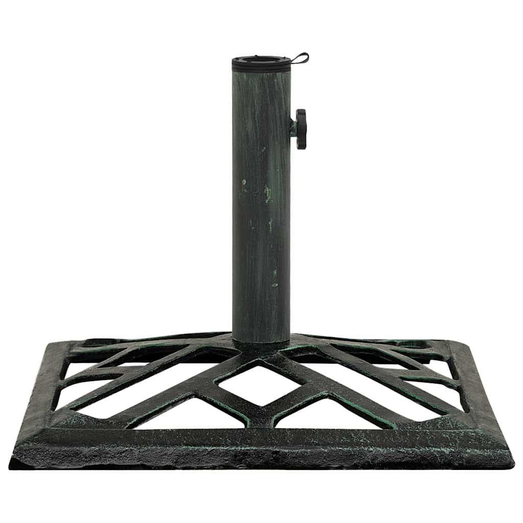 Base de sombrilla de hierro fundido negro y bronce 9 kg 40 cm