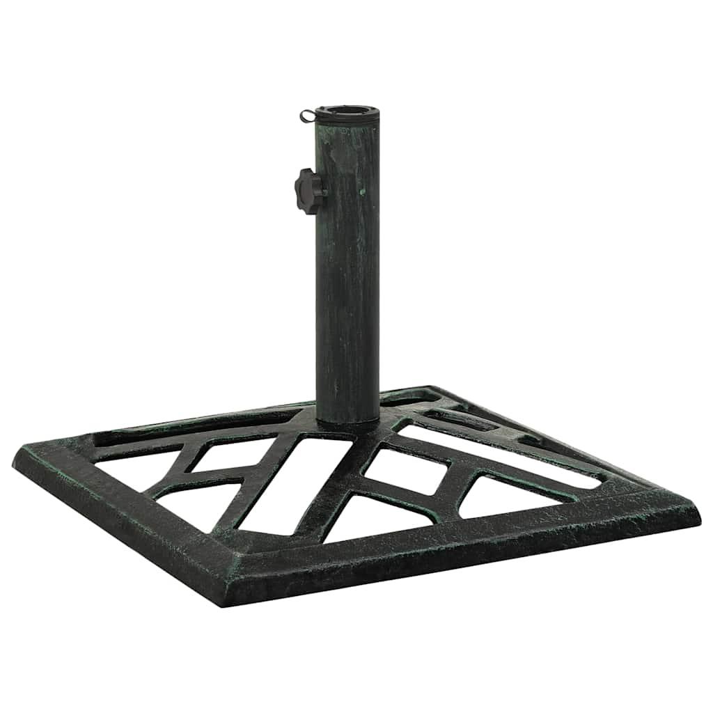 Base de sombrilla de hierro fundido negro y bronce 9 kg 40 cm