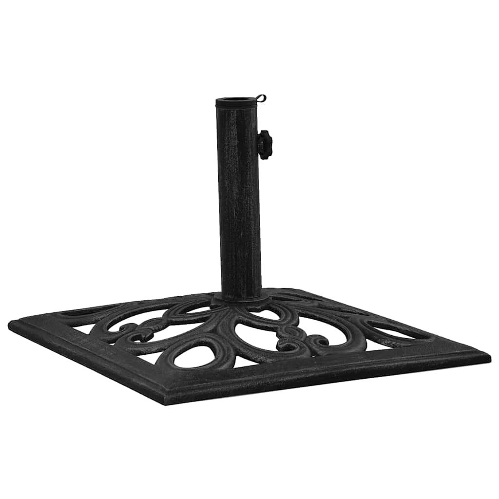 Base de sombrilla de hierro fundido negro y bronce 9 kg 40 cm
