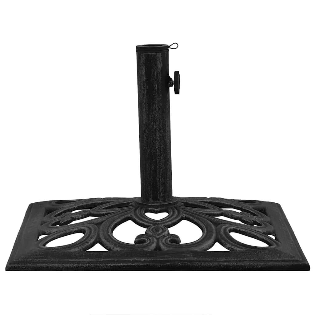 Base de sombrilla de hierro fundido negro y bronce 9 kg 40 cm