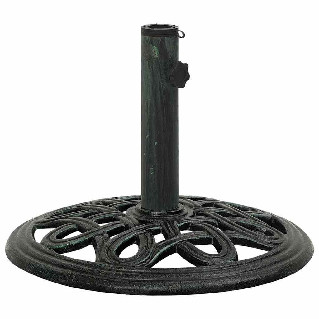 Base de sombrilla de hierro fundido negro y bronce 9 kg 40 cm