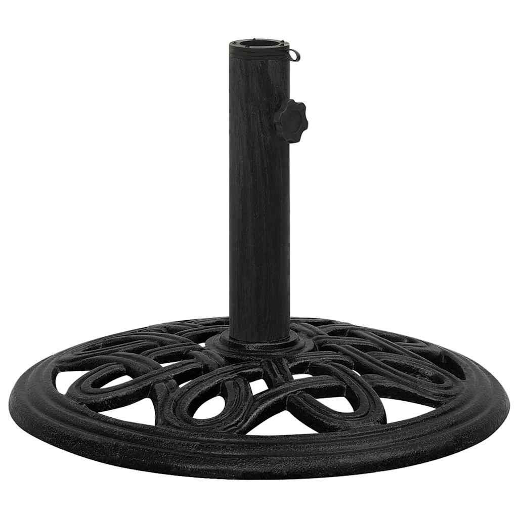 Base de sombrilla de hierro fundido negro y bronce 9 kg 40 cm