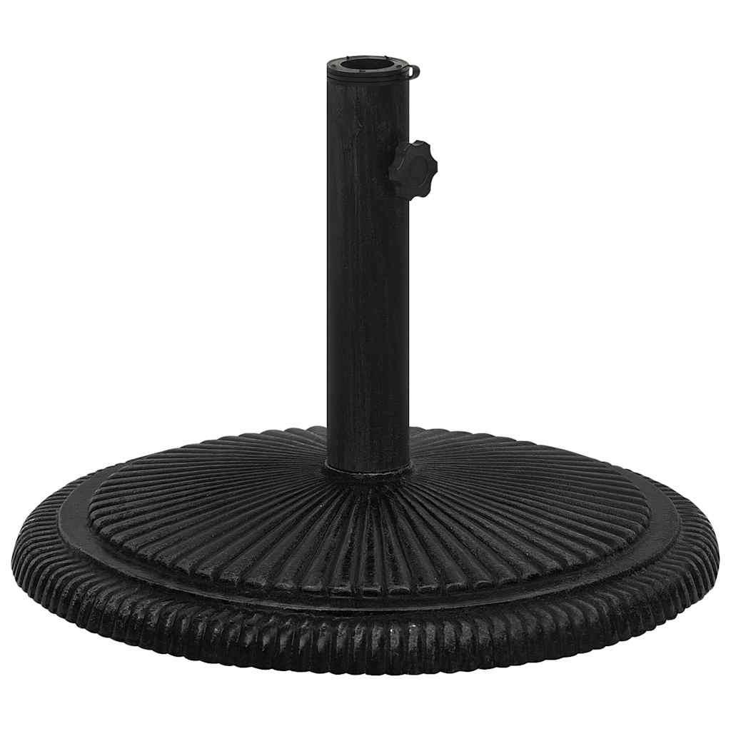 Base de sombrilla de hierro fundido negro y bronce 9 kg 40 cm
