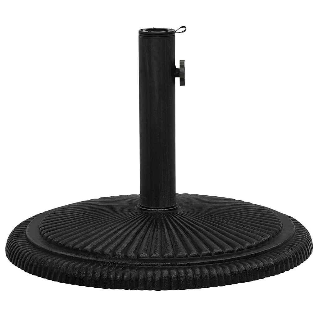 Base de sombrilla de hierro fundido negro y bronce 9 kg 40 cm