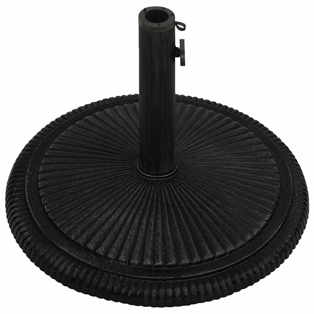 Base de sombrilla de hierro fundido negro y bronce 9 kg 40 cm