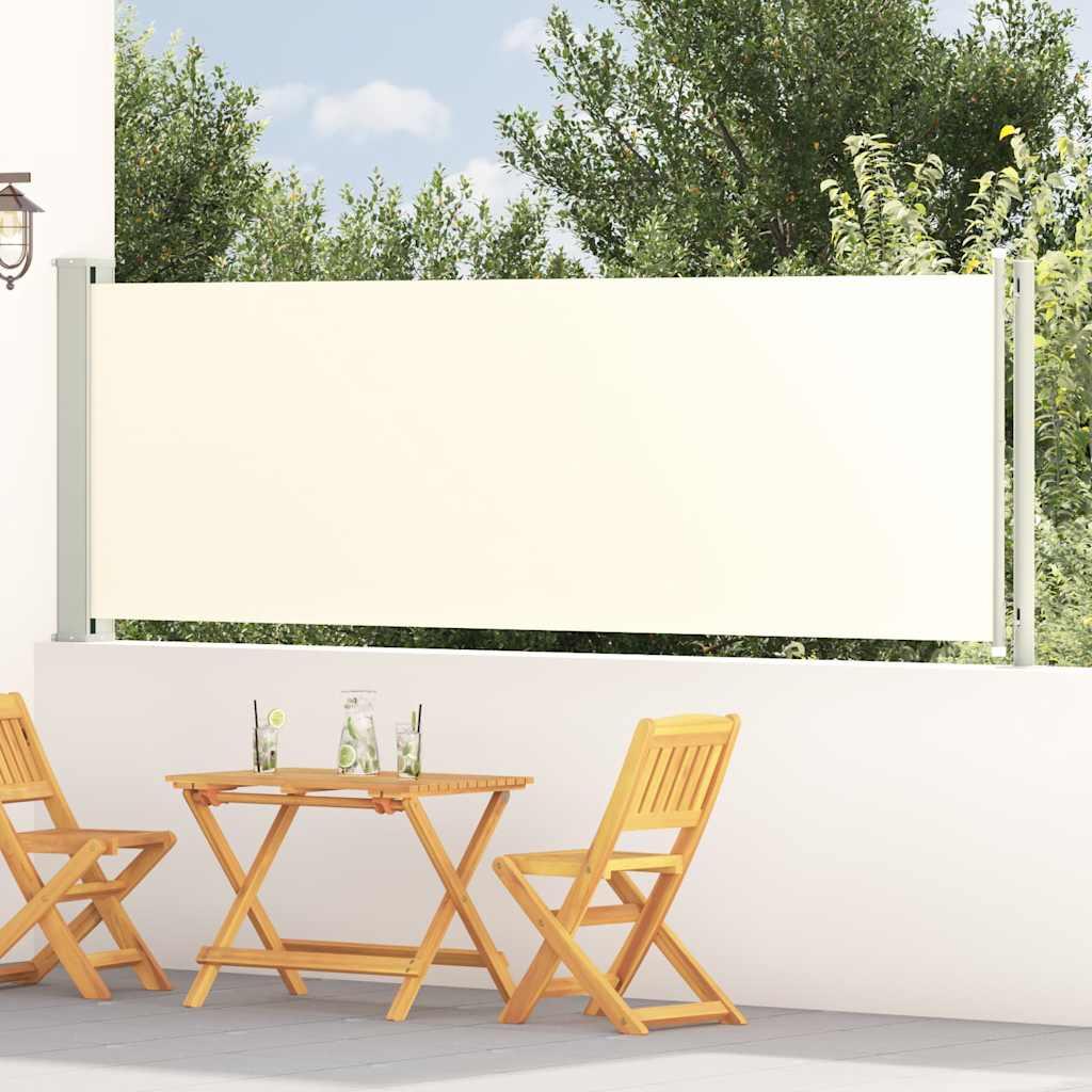 Toldo lateral retráctil para patio gris antracita 140x1200 cm