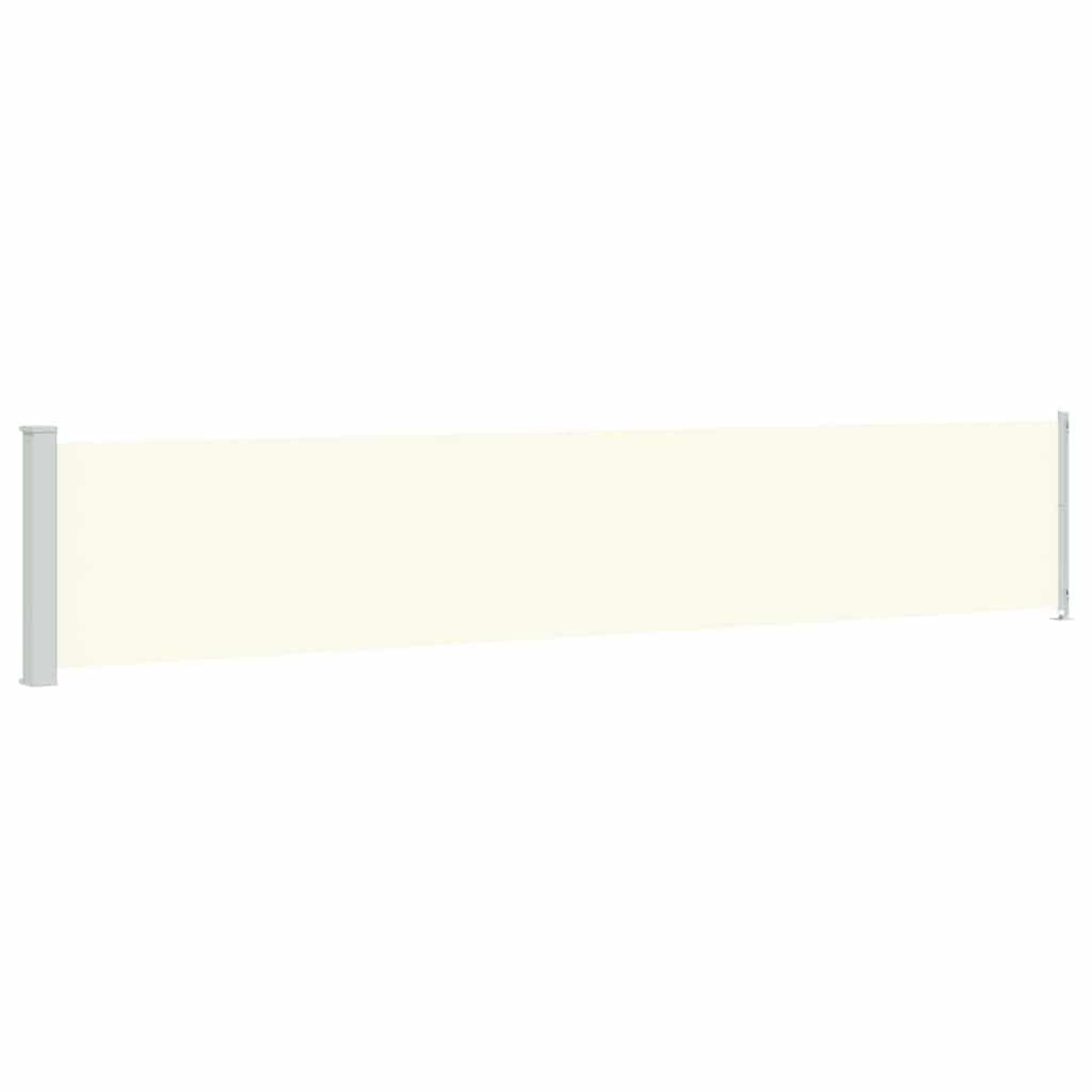 Toldo lateral retráctil para patio gris antracita 140x1200 cm
