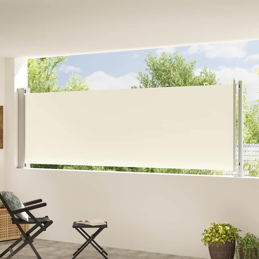 Toldo lateral retráctil para patio gris antracita 140x1200 cm