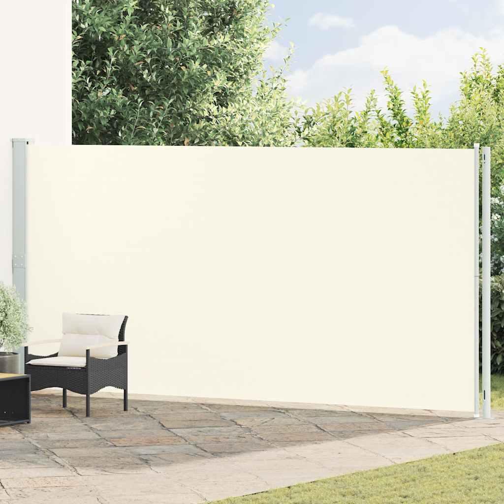 Toldo lateral retráctil para patio gris antracita 140x1200 cm