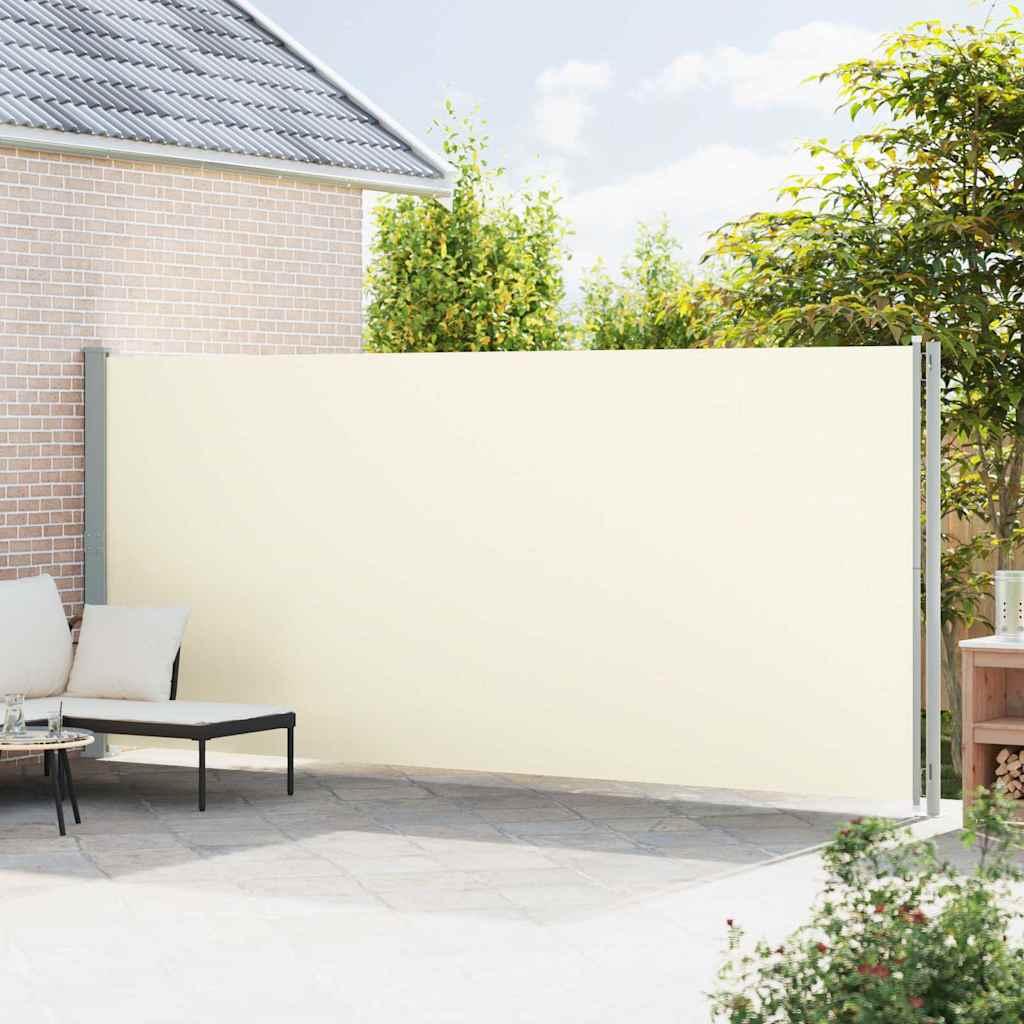 Toldo lateral retráctil para patio gris antracita 140x1200 cm
