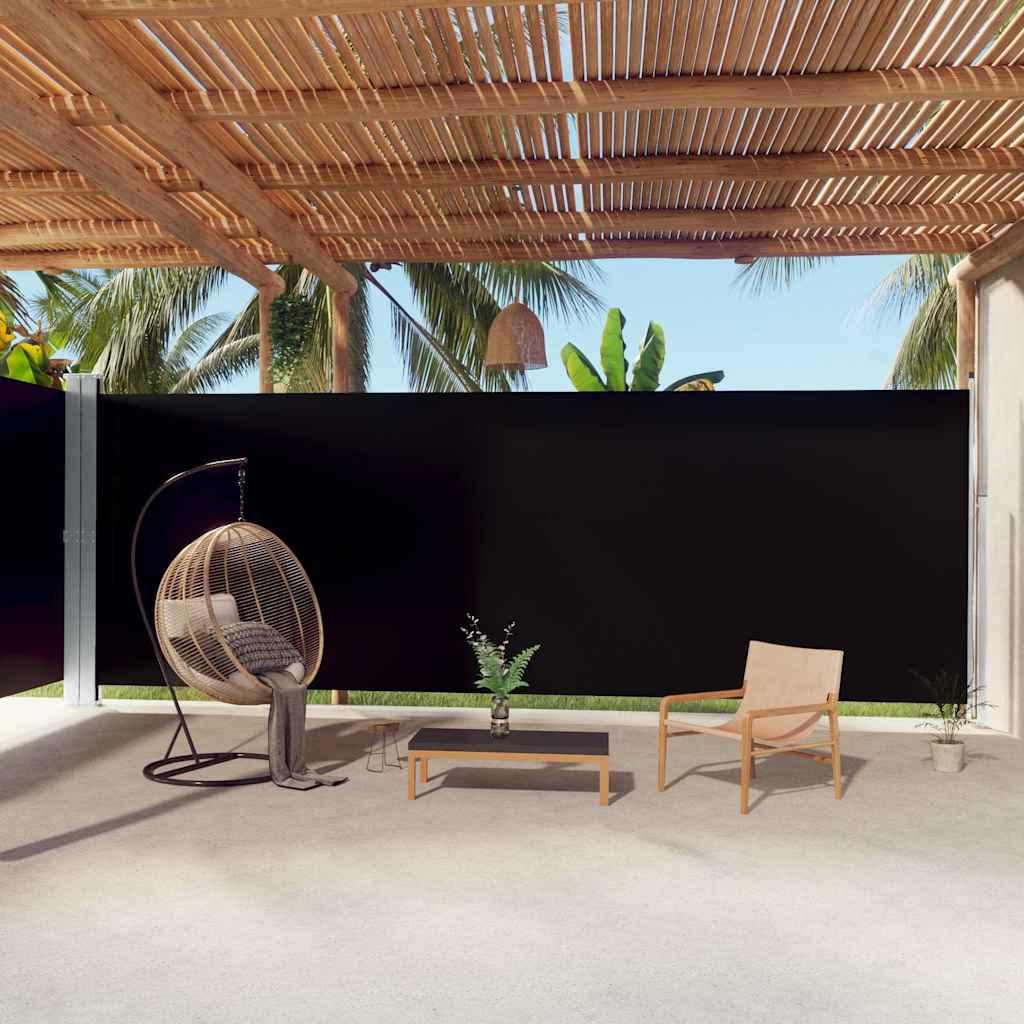 Toldo lateral retráctil gris antracita 220x1000 cm