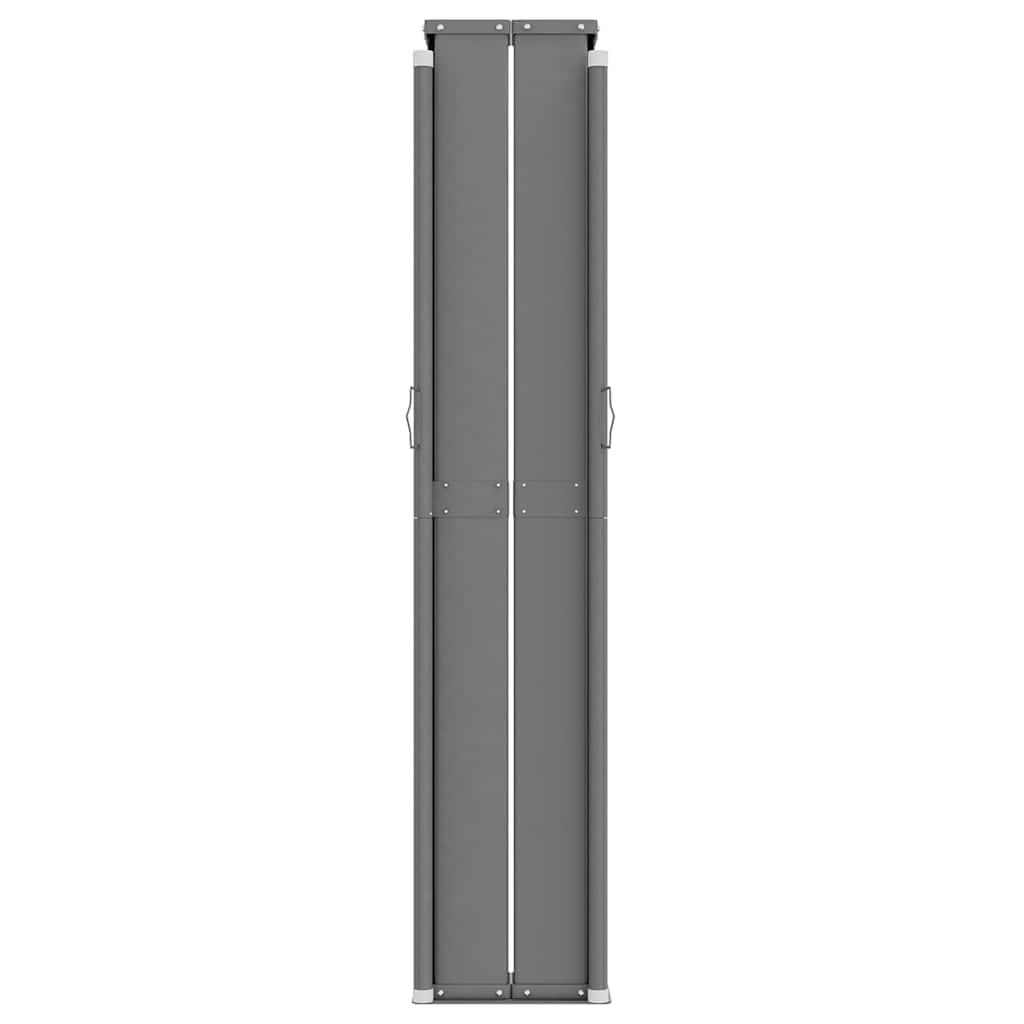 Toldo lateral retráctil gris antracita 220x1000 cm