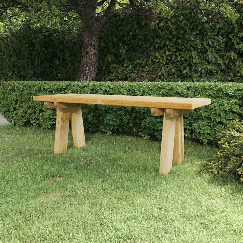 Banco de jardín madera maciza de pino impregnada 220 cm