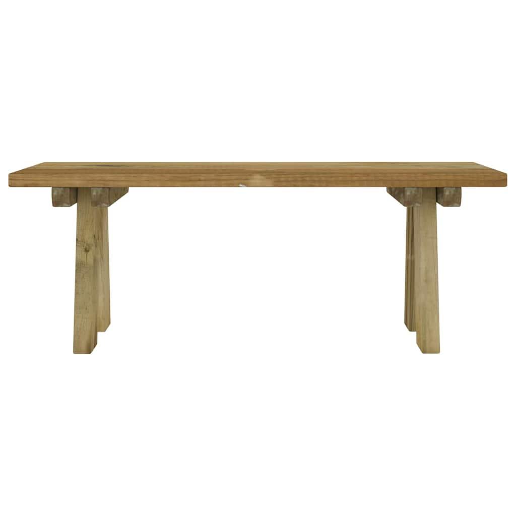 Banco de jardín madera maciza de pino impregnada 220 cm
