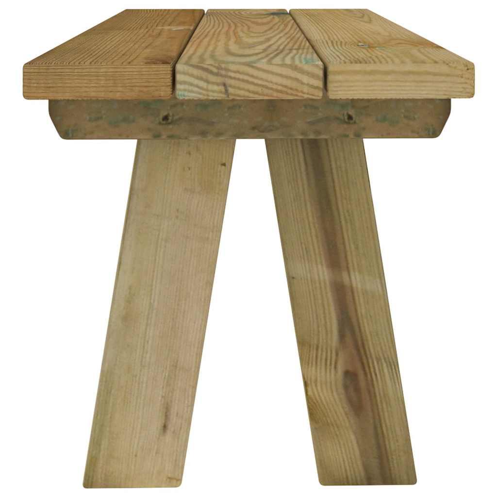 Banco de jardín madera maciza de pino impregnada 220 cm