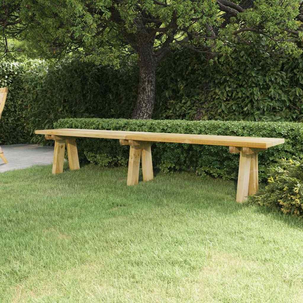 Banco de jardín madera maciza de pino impregnada