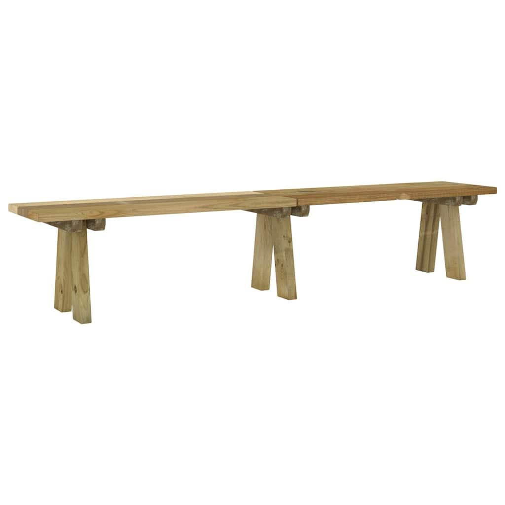 Banco de jardín madera maciza de pino impregnada