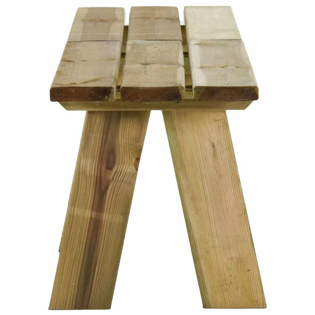 Banco de jardín madera maciza de pino impregnada