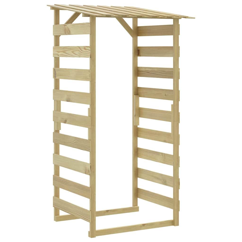 Pérgola con techo madera de pino impregnada