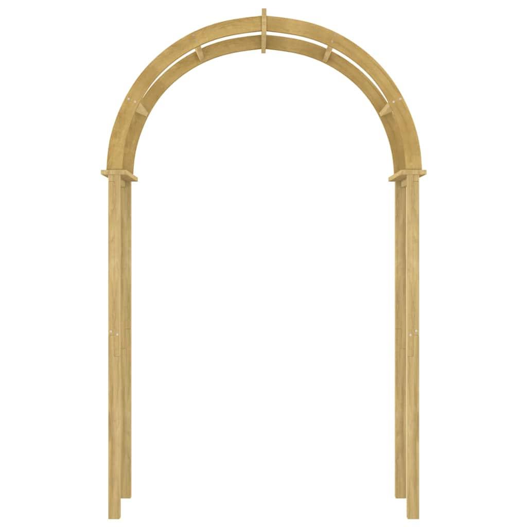 Arco de madera de pino macizo impregnado 141x97x243 cm